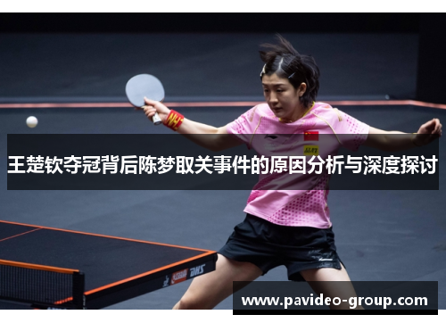 王楚钦夺冠背后陈梦取关事件的原因分析与深度探讨 王楚钦夺冠背后陈梦取关事件的原因分析与深度探讨