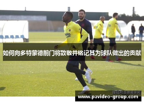 如何向多特蒙德前门将致敬并铭记其为球队做出的贡献 如何向多特蒙德前门将致敬并铭记其为球队做出的贡献
